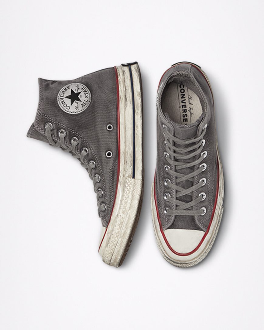 Tenisi Inalti Dama Converse Chuck 70 Smoked Panza Albi | RO WVDAJ093